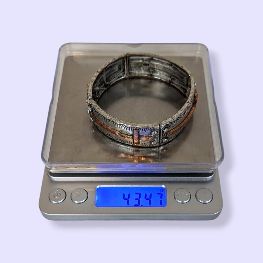 Metal Cross Stretch Bracelet - Picture 6 of 6